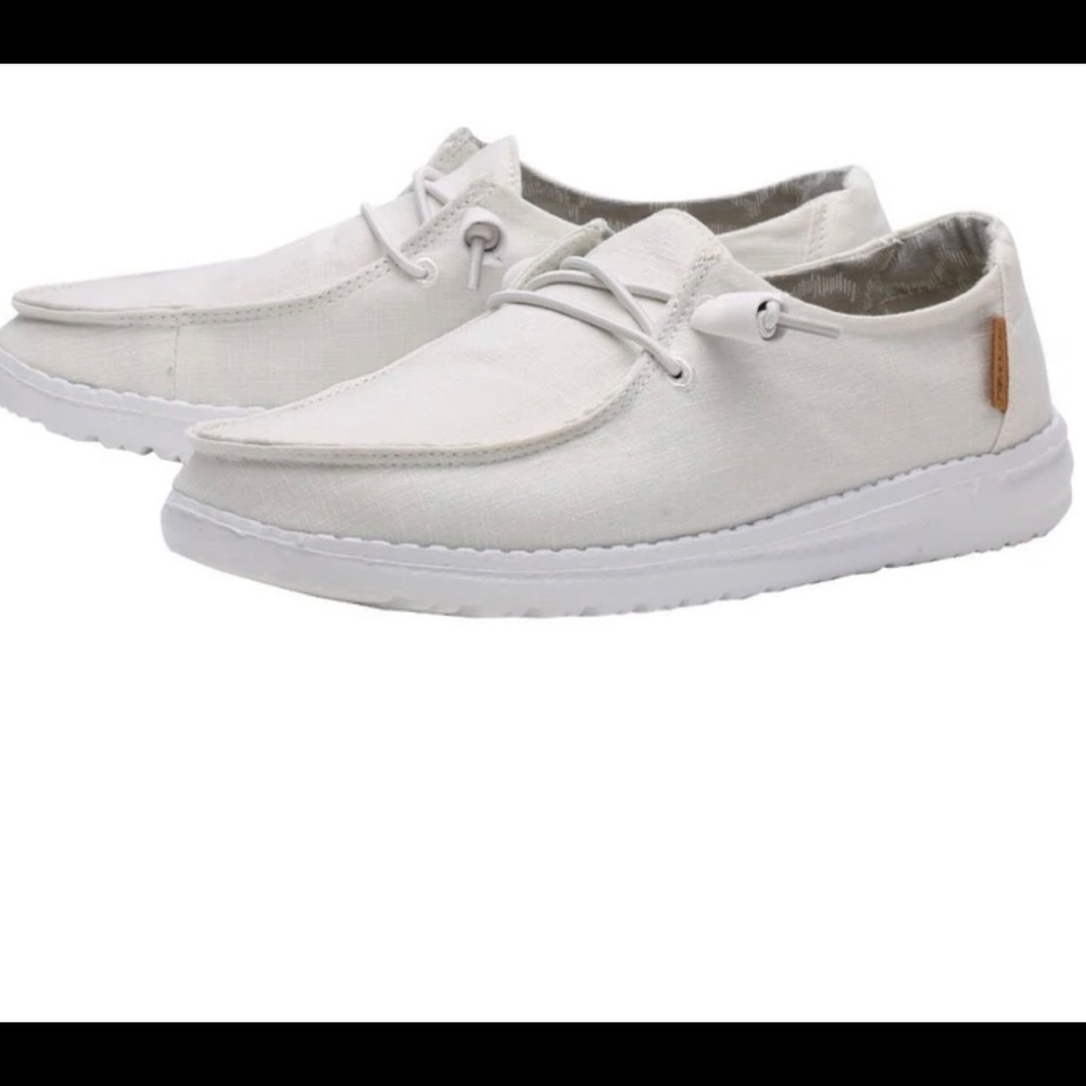 WMNS HEY DUDE WENDY CHAMBRAY WHITE